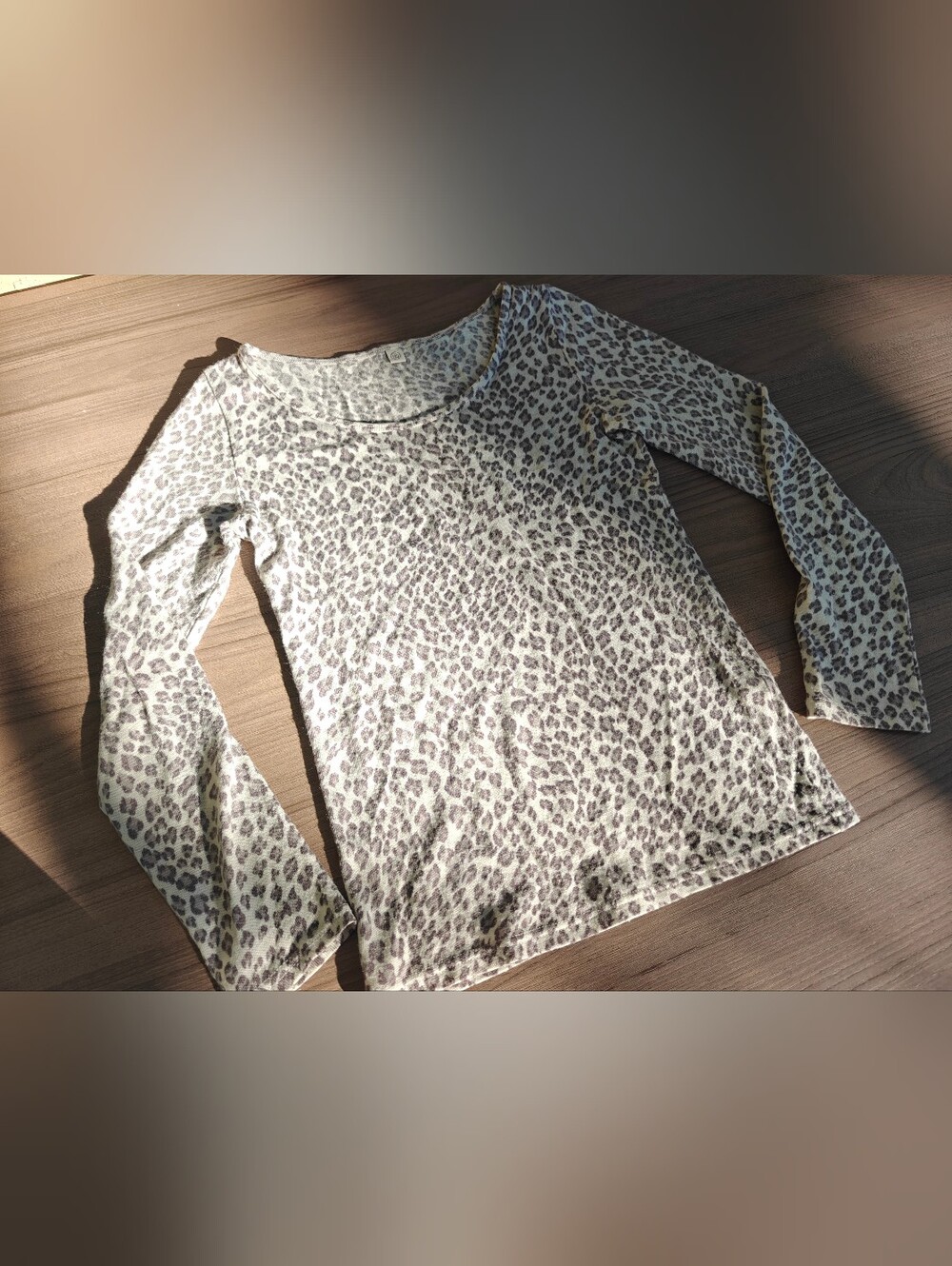 Japanese Brand United Arros Animal Print Knit Long Sleeve